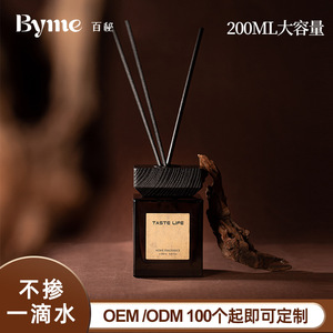 Diffuseur à bâtonnets en verre 100 ml tendance pour la maison, le yoga et la méditation, avec huile parfumée longue durée - Product Image 2