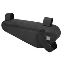 Sac de cadre de vélo en TPU imperméable, pochette de rangement triangulaire légère avec fermeture éclair pour le cyclisme et les voyages en extérieur