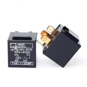 Yuâncias relé de relé automotivo, ie 40a, 40a, 14vdc, 5pin, 1a, 2a, iluminação automotiva, miniatura, ar condicionado, relé de controle