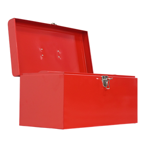 Boîte à <span class=keywords><strong>outils</strong></span> épaissie détachable rouge à double couche en <span class=keywords><strong>acier</strong></span> laminé à froid portable de taille personnalisée - Product Image 3