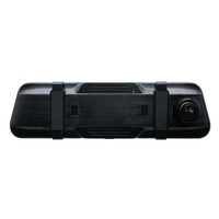 Caméra de tableau de bord intelligente avec écran LCD de 9,66 pouces, double caméra, enregistrement en boucle IPS, 12-24V, capteur G, angle de 130-150 degrés, max 128 Go, sortie d'usine
