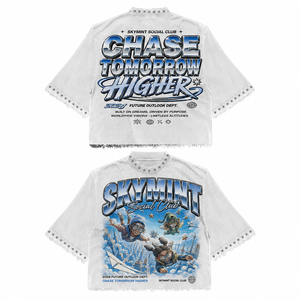Proveedor OEM de Camisetas: Camiseta Gráfica para Hombre de Algodón de 300GSM de Alto Gramaje, con Lavado Ácido, Oversize, Corte Cropped y Estilo Boxy, con Pedrería - Product Image 3