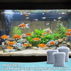 JUESHUI Granulés de charbon actif de haute qualité pour la filtration des piscines et des aquariums 3 sacs en nylon - Product Image 5