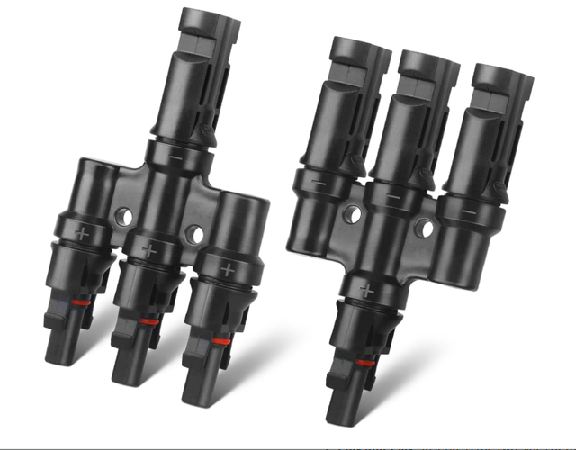 Waterproof IP67  T Branch Solar Connector 1000V 30A 2/3/4/5/6 to 1 Y Type Solar Panel Cable Connector for PV System