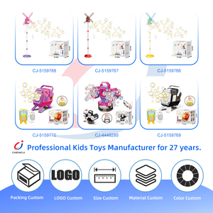 Juguete de Burbujas Divertido Chengji, Máquina de Burbujas Automática Portátil de Escritorio, Personalizable, de Plástico, para Niños - Product Image 4