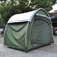 Tente de moto double couche avec housse de pluie Abri de rangement pour vélos Garage pliable Produit de qualité pour les propriétaires de vélos
