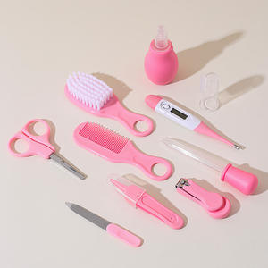 Kit de 10 Piezas para Recién Nacidos, Termómetro, Artículos de Aseo para Niños, Cepillo para el Cuidado de la Salud del Cabello y las Uñas del Bebé, Cortauñas - Product Image 5