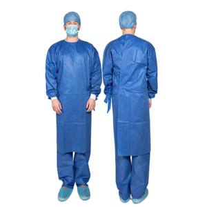 Blouse et casquette standard bleu médical du docteur SSMMS Emballage stérile Blouse chirurgicale de niveau 3 - Product Image 2