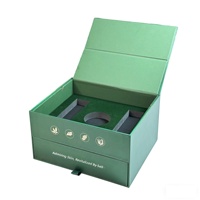 Boîtes cadeaux personnalisables à double couche avec couvercle rabattable pour compléments alimentaires, emballages cosmétiques haut de gamme, papier gris