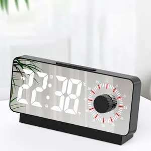 2023新型数字闹钟，带倒计时计时时钟，用于家居装饰多功能发光二极管夜灯贪睡