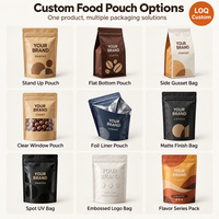 Sacs d'emballage personnalisés pour différentes saveurs d'aliments Sachet en mylar holographique avec gaufrage UV pour aliments pour animaux de compagnie