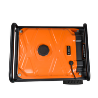 Générateur d'essence portable 4 temps refroidi par air, réservoir de carburant 10L, cylindrée 98cc, 5KW, démarrage automatique, châssis ouvert, CA, écologique, AVR