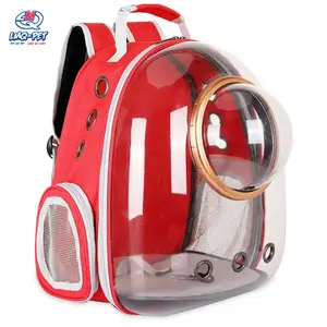 Mochila porta mascotas, cápsula espacial, transparente, con burbujas, para gatos y cachorros