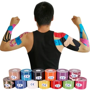 YTL 2.5CM * 5M 스포츠 근육 운동학 면 테이프 근육 Kinesiotape 주문 의학 운동 K 테이프 Tex