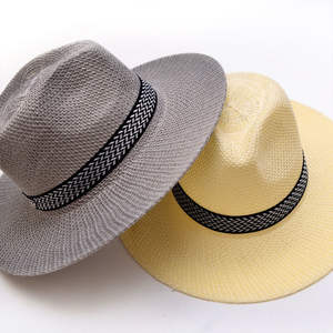 Sombrero de Paja Panamá de Moda para Verano, para Hombre y Mujer, Gorra de Vaquero/Gangster para Niños y Niñas, Ideal para Actividades al Aire Libre - Product Image 3
