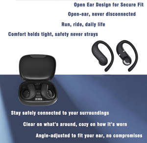 หูฟังแบบเกี่ยวหู OWS TWS รุ่น O1000 รองรับ Bluetooth เวอร์ชัน 5.4 กันน้ำ IPX5 ควบคุมแบบสัมผัส พร้อมไฟ LED แสดงสถานะแบตเตอรี่ - Product Image 3