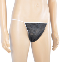 Slip jetable en forme de T pour hommes, entièrement enveloppé, respirant et sans lavage, string jetable en PP durable pour adultes