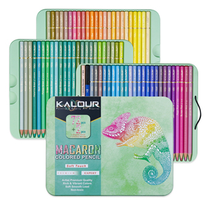 Juego de 72 lápices de colores KALOUR en caja metálica, colores vibrantes y mina suave, ¡Oferta! - Product Image 1