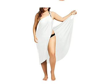 Wholesale Summer <b>Beach</b> Sexy Women Solid Color <b>Wrap</b> Dress Bikini Cover up <b>Sarongs</b> Female Bathing Suit Swimwear - Product Image 4
