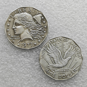 Koin Peringatan Satu Dolar Amerika Serikat 1977, Hadiah, Dekorasi Rumah - Product Image 1