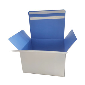<span class=keywords><strong>Caja</strong></span> de correo de envío de cartón personalizada con cierre automático superior <span class=keywords><strong>azul</strong></span> de alta calidad con cinta adhesiva con cremallera y tira de arranque - Product Image 5