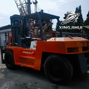 Chariot élévateur TCM FD100Z8 10 tonnes d'occasion, chariot élévateur japonais 10 tonnes, moteur Isuzu 6BG1, machine d'occasion, chariot élévateur à essence, 3000 mm, 10000 kg - Product Image 6