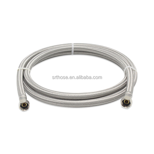 Kit <span class=keywords><strong>d</strong></span>'installation pour <span class=keywords><strong>lave</strong></span>-<span class=keywords><strong>vaisselle</strong></span>, <span class=keywords><strong>tuyau</strong></span> <span class=keywords><strong>d</strong></span>'alimentation en acier inoxydable de qualité supérieure, 4 pieds, sans plomb, anti-éclatement - Product Image 2