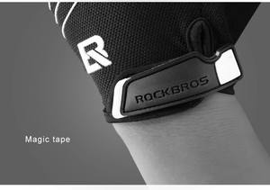 ROCKBROS antivento mezza bicicletta da dito TouchScreen abbigliamento da guida <span class=keywords><strong>MTB</strong></span> guanti da bici da ciclismo caldo caldo primavera estate guanti da bici - Product Image 3