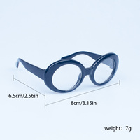 Plastique coloré 18 pouces fille poupée lunettes 20 cm jouet étoile idole poupée lunettes