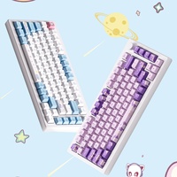 AKKO MOD 007 HE PC Mechanical Purple Melody Keyboard Gaming Berkabel Magnetik dengan Switch Hall Effect dan Polling Rate 1.000Hz