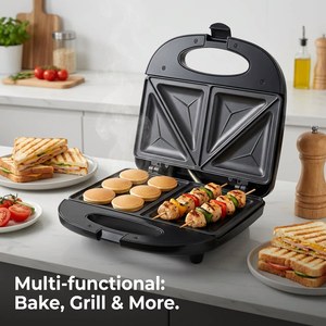 YC-32 Máquina Automática <span class=keywords><strong>para</strong></span> Hacer <span class=keywords><strong>Sándwiches</strong></span> de Acero Inoxidable con Control de Temperatura <span class=keywords><strong>para</strong></span> Uso Doméstico, en Garaje, Coche y al Aire Libre - Product Image 3