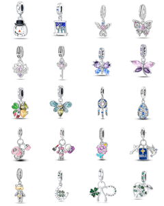 Bracelet DIY de <span class=keywords><strong>voyage</strong></span> dans le désert, perles, design Pharaon égyptien ancien, pendentif plaqué argent, pierre de zircon, forme cœur, style original - Product Image 1