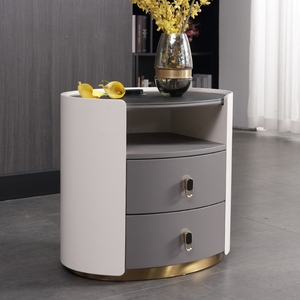 Modern Gray Nightstand Bed <strong>Table</strong> Fashion Bedroom Furniture <strong>Bedside</strong> Cabinet for Sleeping Room Furniture <strong>Tiny</strong> Chest - Product Image 1