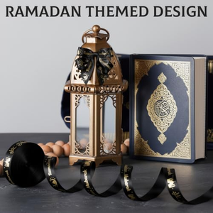 Ruban personnalisé en satin pour emballage de boîtes cadeaux musulmanes arabes du Ramadan, ruban cadeau de l'Aïd, ruban Ramadan Aïd Moubarak - Product Image 3