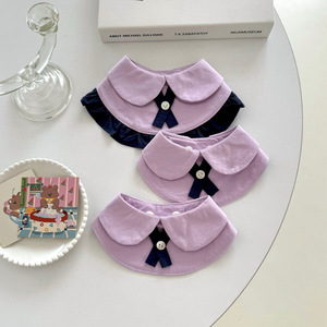 Bavoirs populaires pour animaux de compagnie, écharpes pour chats violettes, style uniforme scolaire thaïlandais, bavoirs mignons pour chiens, style Instagram-worthy. - Product Image 2