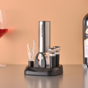 Custom Metal Stainless Steel Electric <b>Wine</b> Opener Gift Set Rechargeable <b>Wine</b> Opener Set for Gift - Product Image 4