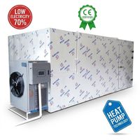 Warmtepompdroger voor het ontdooien van bevroren bessen, frambozen en bosbessen, 120 kg, gecontroleerde atmosfeer
