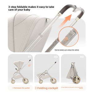 Nuovo Passeggino Portatile Pieghevole con Tessuto Oxford e Telaio in Lega di Alluminio, Reclinabile e Reversibile, per Bambini da 0 a 3 Anni - Product Image 4