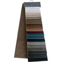 Vente en gros de couleur pure 100% polyester hollandais hollandais italien velours léger rideau canari canapé doux velours nappe oreiller tissu