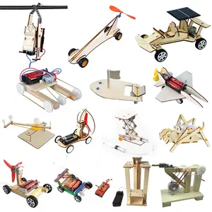 儿童物理玩具DIY杆教育玩具科学组装木制拼图套装