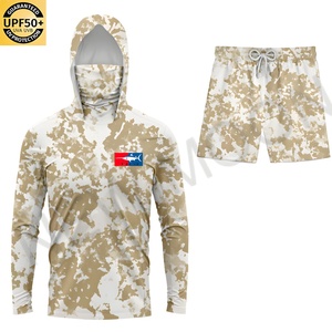 เสื้อฮู้ดตกปลาพิมพ์ลายโลโก้ตามสั่ง ป้องกันรังสียูวี แขนยาว ผ้าโพลีเอสเตอร์ พร้อมหน้ากากปิดจมูก - Product Image 2