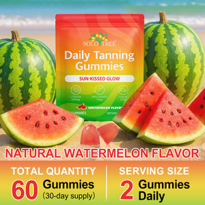 Gomitas Bronceadoras Diarias de Sandía de Grado Cosmético con Extractos Naturales de Plantas SOLOTREE para una Piel Radiante y Saludable - Product Image 5