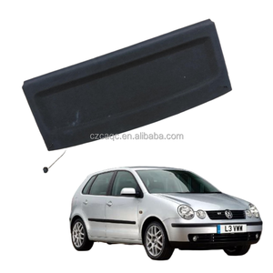 Original Volkswagen <span class=keywords><strong>Polo</strong></span> 2002-2010 Hintere Gepäckraumabdeckung Kofferraum-Ladeflächenabdeckung Sichtschutz Schwarz 6Q6867769F - Product Image 1