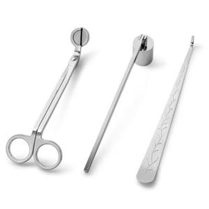 3pcs Outil <span class=keywords><strong>de</strong></span> <span class=keywords><strong>mèche</strong></span> en acier inoxydable Clipper Steel Candel Cutter Trimmer Oil Lamp Trim Scissor Distinguish New Care Tools New - Product Image 3