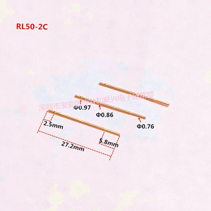 Connecteur à broches à ressort pour circuit imprimé (PCB) traversant, en laiton, pas de 0,86 mm, type RL50-2C ICT - Product Image 5