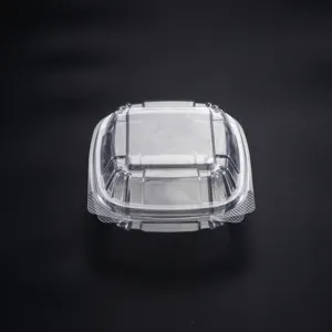 Contenedor transparente de 9 pulgadas para Tartas, contenedor de plástico desechable triangular, caja de plástico