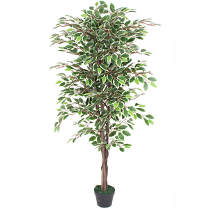 Grand arbre artificiel Ficus Banyan en pot pour intérieur, <span class=keywords><strong>plante</strong></span> artificielle pour hôtel, café, bureau, maison, aménagement paysager et décoration de terrasse OEM ODM - Product Image 4