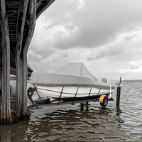 Nouvelle housse de protection personnalisable pour bateau et yacht, en polyester Oxford 600D PVC, 18', adaptable à votre bateau