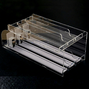 Poussoir de rayonnage personnalisé à ressort pour supermarché, présentoir à tabac en acrylique, organisateur de cigarettes avec séparateur réglable - Product Image 1
