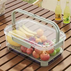 Aufbewahrungsbox Almacenamiento de escritorio transparente Eimer Kreativer Handkorb Obst Tablett Eis Eimer Kleine - Product Image 1